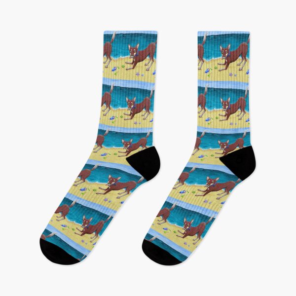 Item preview, Good Dog: Red Dog Playing designed and sold by Soozie Wray.