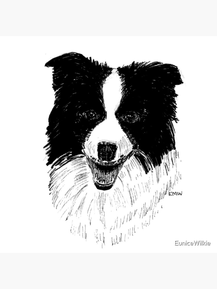 Border Collie - Clock by EuniceWilkie