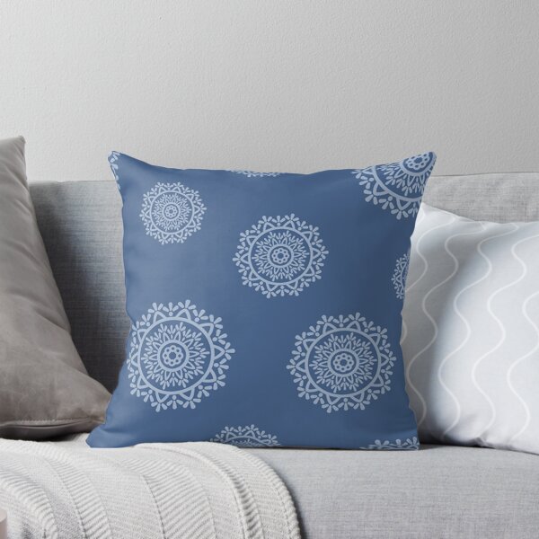 Item preview, Indigo Mandala Print designed and sold by wowpatterns.