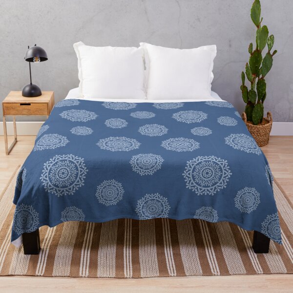 Item preview, Indigo Mandala Print designed and sold by wowpatterns.