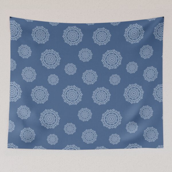 Item preview, Indigo Mandala Print designed and sold by wowpatterns.