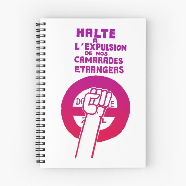 Item preview, Paris Revolt, Mai 68: 'HALTE A L'EXPULSION DE NOS CAMARADES ETRANGERS': Graduated Purple to Red designed and sold by Day Chapman.