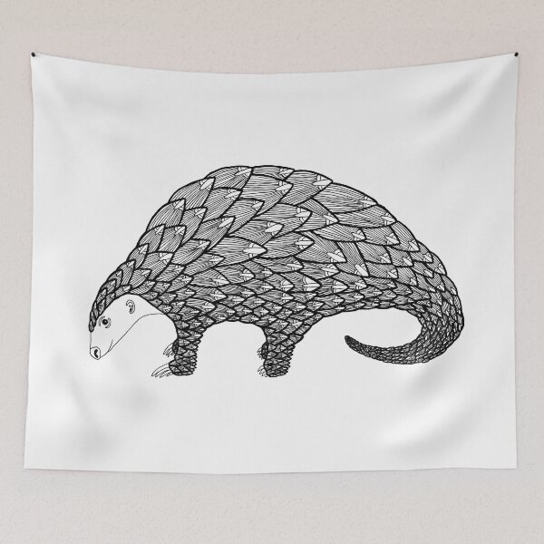 Item preview, Pangolin (ink illustrations of weird animals that are real) designed and sold by InkDier.