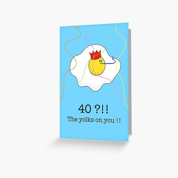 40th Anniversary Card - Funny