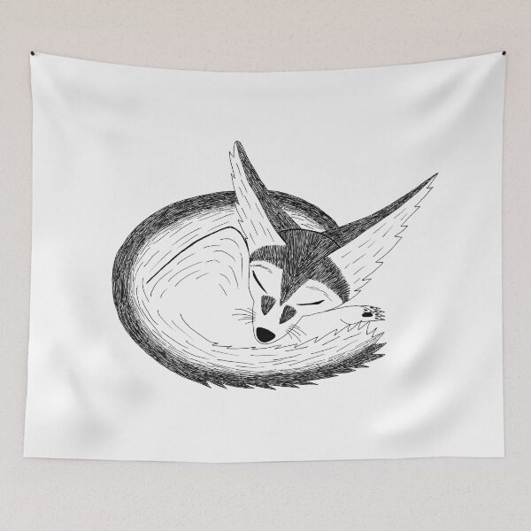 Item preview, Fennec Fox (ink illustrations of weird animals that are real) designed and sold by InkDier.