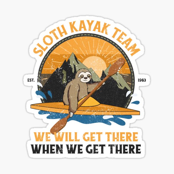 Sloth Kayaking, Sloth Kayak Team Sticker