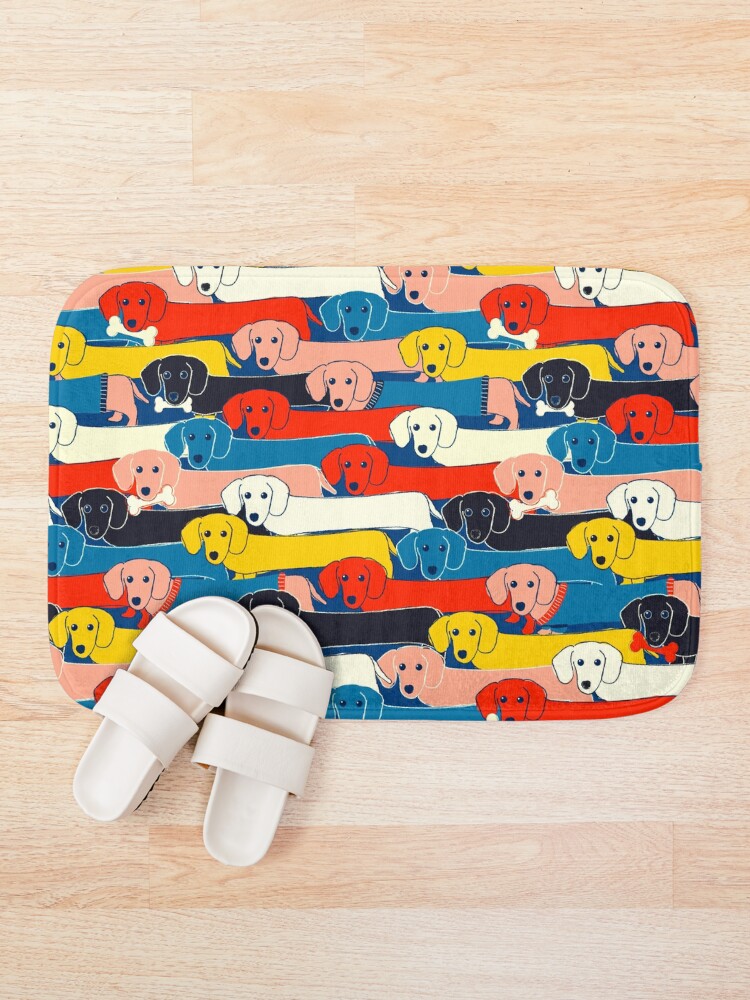 Alternate view of COLORED CUTE DOGS PATTERN 2 Bath Mat