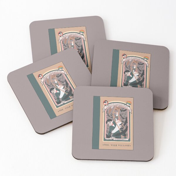 Artikelvorschau, The Vile Village Book Cover - silver entworfen und verkauft von HolyCatsDesign.