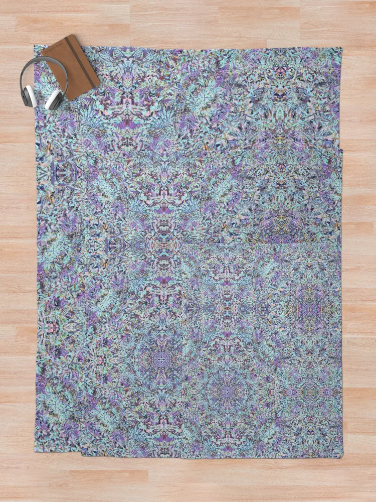 Thumbnail 5 of 6, Throw Blanket, Patterns Over Patterns Over Patterns, designed and sold by MindTravel.