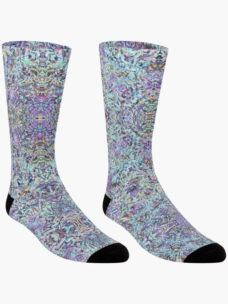 Thumbnail 3 of 5, Socks, Patterns Over Patterns Over Patterns, designed and sold by MindTravel.