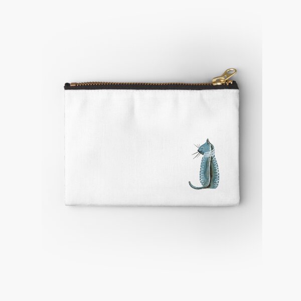Item preview, watercolour indigo cat (back) - by Escarlata Fuster designed and sold by escarlatafuster.