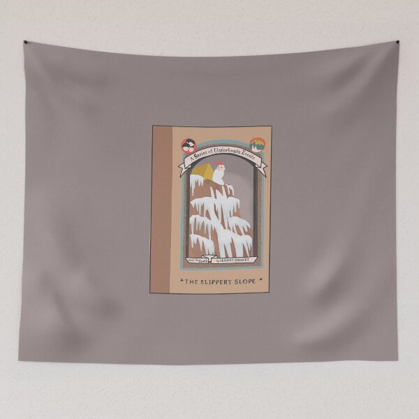 Item preview, The Slippery Slope Book Cover - silver designed and sold by HolyCatsDesign.