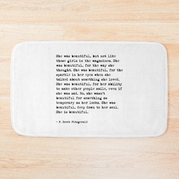 Item preview, She was beautiful - Fitzgerald quote designed and sold by corbrand.