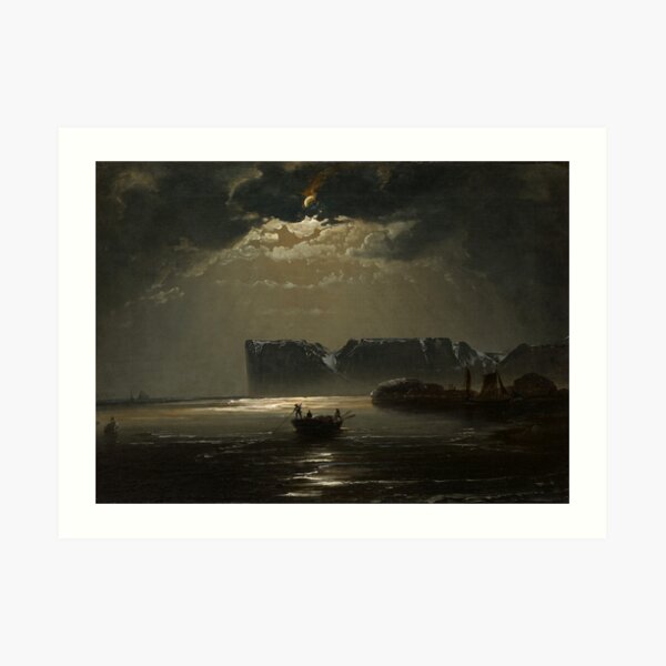 The North Cape by Moonlight by Peder Balke, ,1848 Art Print