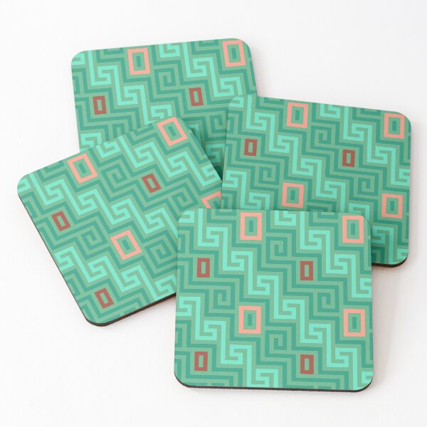 Item preview, Green Greck seamless pattern designed and sold by kavalenkavart.