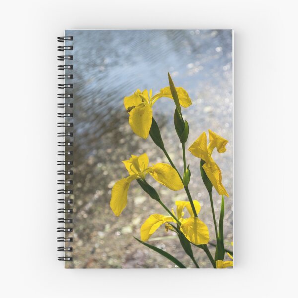 Item preview, Soft Sequins and Spangles - Yellow Irises on the Edge of a Pond designed and sold by Georgia Mizuleva.
