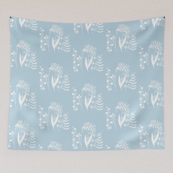 Item preview, Wild Flower on Blue designed and sold by madtoyman.