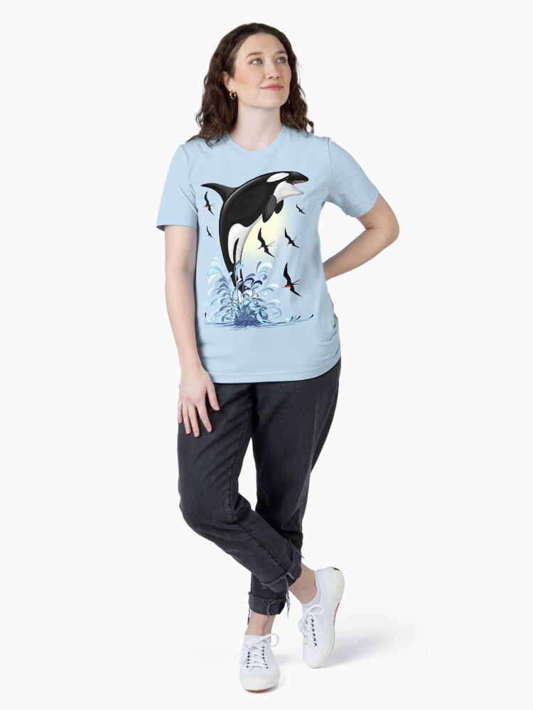 Orca Killer Whale jumping out the Ocean