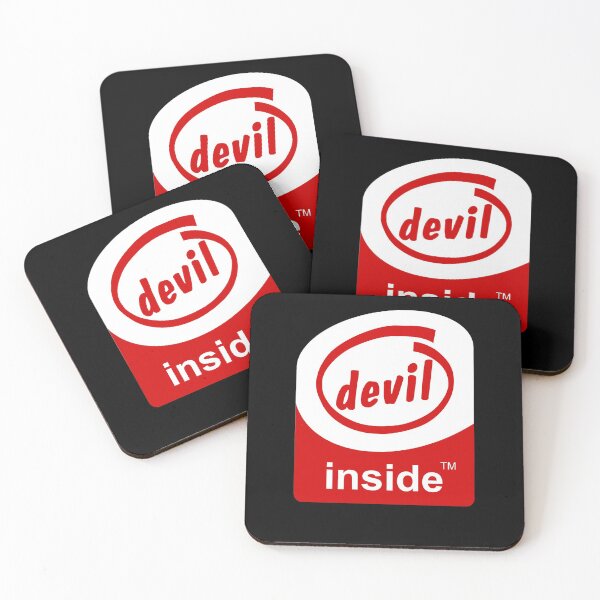 Item preview, Devil Inside Funny Logo Parody designed and sold by ELKaito.