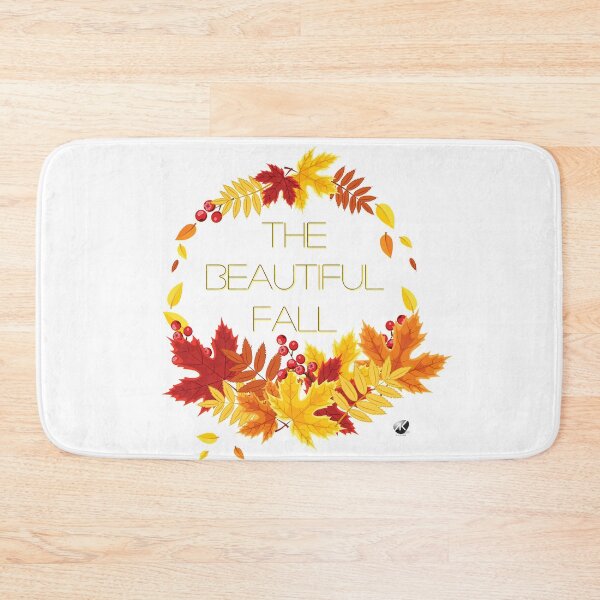 Item preview, Lettering The beautiful fall surrounded autumn leaves. designed and sold by Alexandra Kueny.