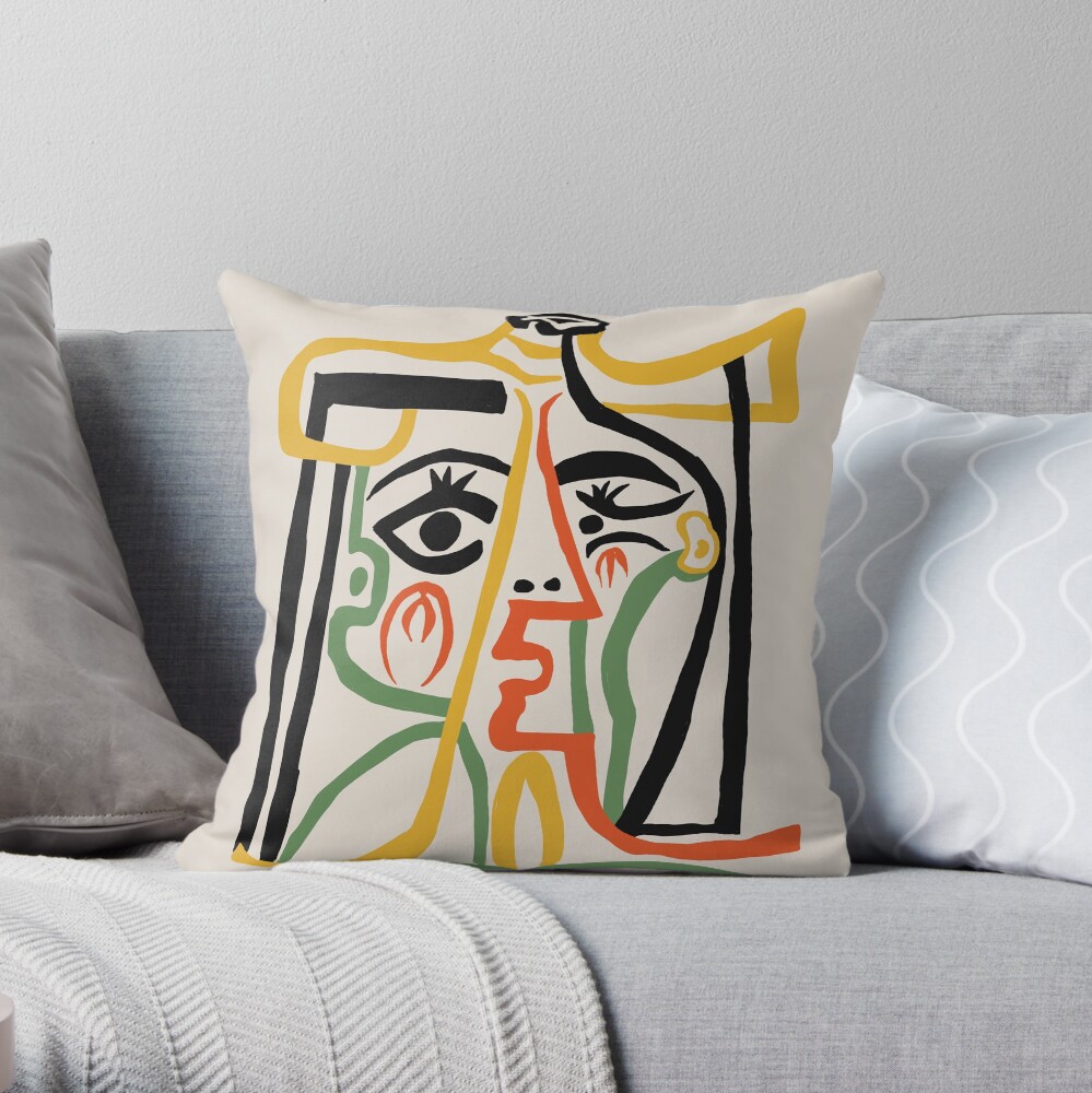 Picasso - Woman's head #1 Throw Pillow
