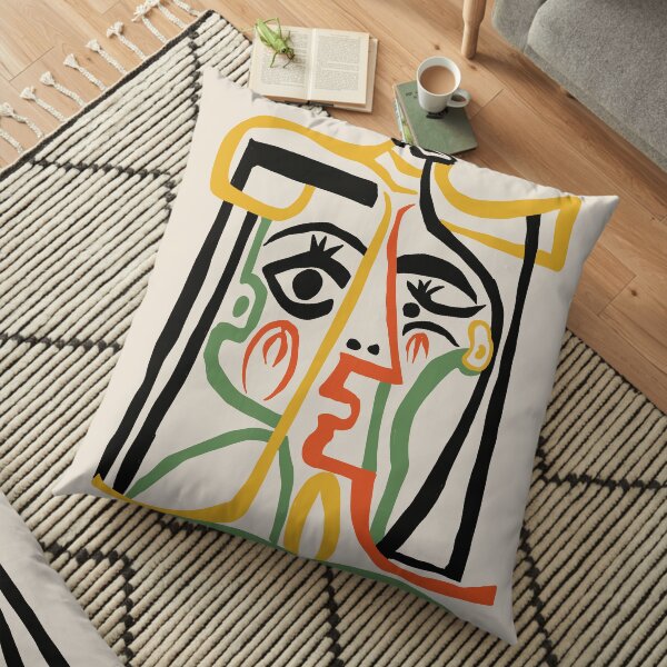 Picasso - Tête de femme # 1 Coussin de sol
