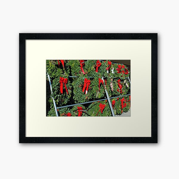 Wreath Market Framed Art Print