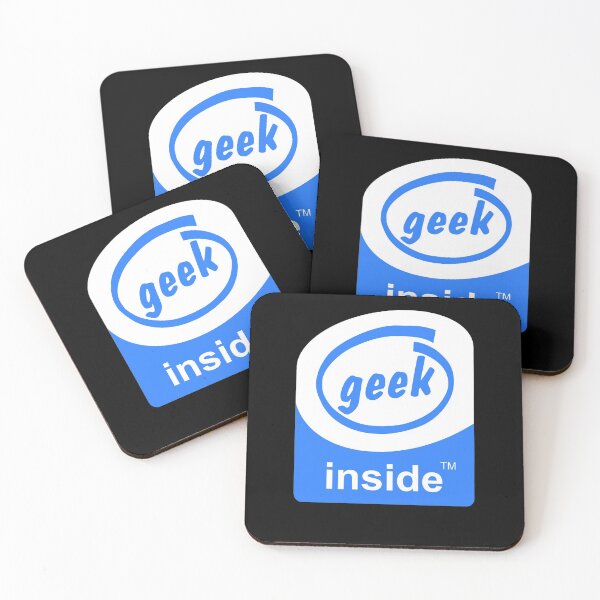 Item preview, Geek Inside Funny Logo Parody designed and sold by ELKaito.