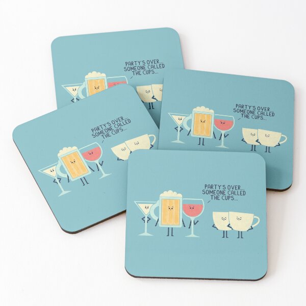 Coffee Puns Coasters for Sale Redbubble