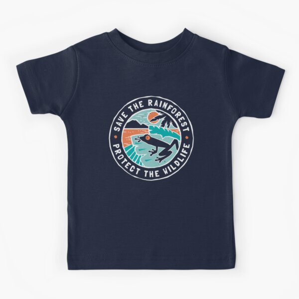 Save the Rainforest, Protect the Wildlife Kids T-Shirt