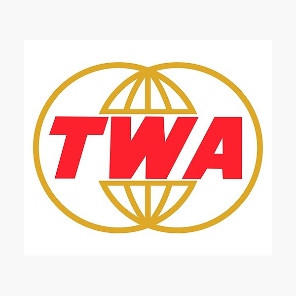 TWA Airlines - Vintage Logo Photographic Print