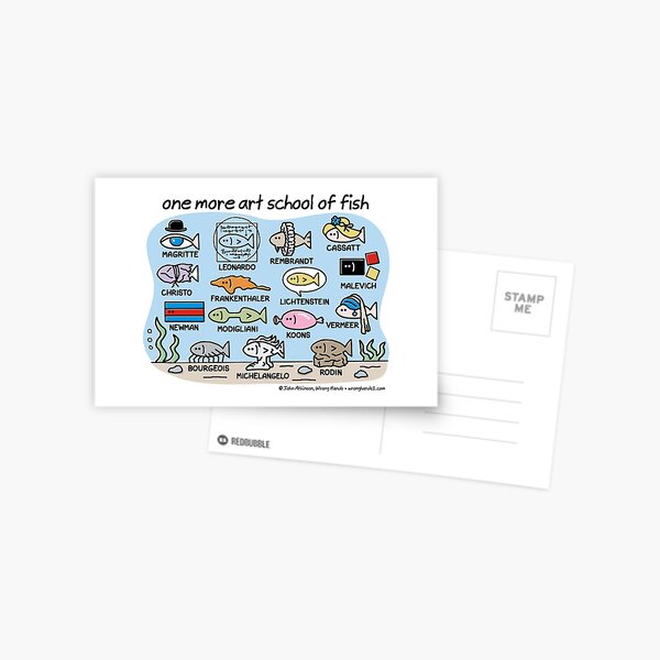 Item preview, one more art school of fish designed and sold by WrongHands.