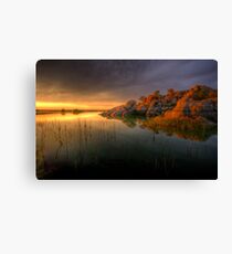Willow Rock Sunset Canvas Print