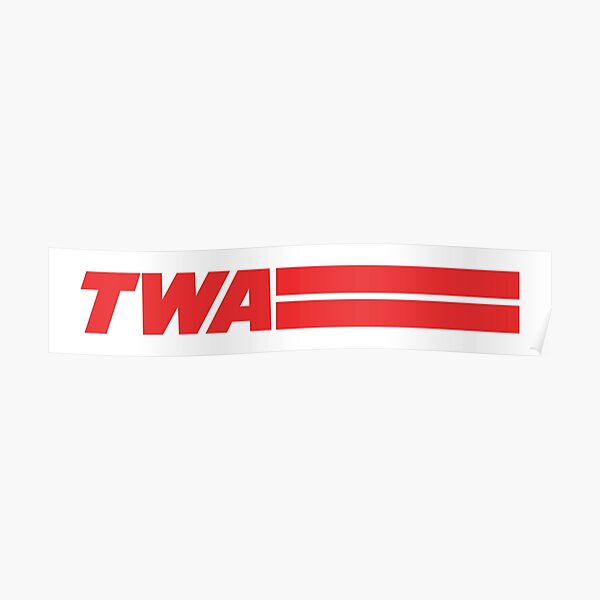 TWA Airlines - Vintage Logo Poster