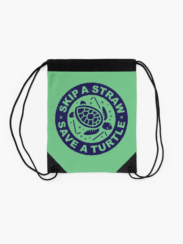 Drawstring Backpack Love Sea Turtles Shoulder Bags