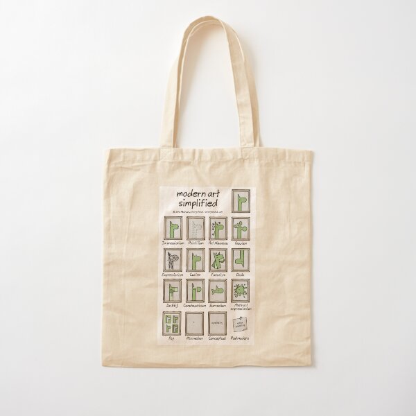 modern art simplified Cotton Tote Bag