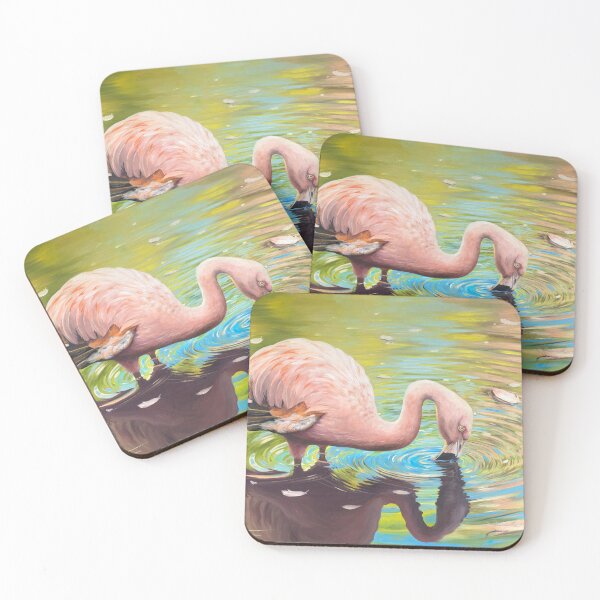 Item preview, Pink Flamingo - Oil Painting designed and sold by Debbie Clark.