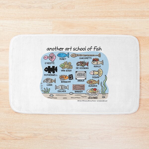 Item preview, another art school of fish designed and sold by WrongHands.