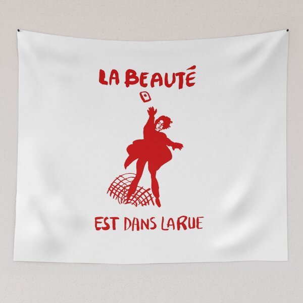 Item preview, Paris Revolt, Mai 68: 'LA BEAUTE EST DANS LA RUE': The Original Thrown iPhone in Red designed and sold by Day Chapman.
