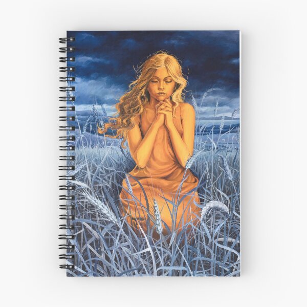 Item preview, Praying in the Wheatfield - Oil Painting designed and sold by Debbie Clark.
