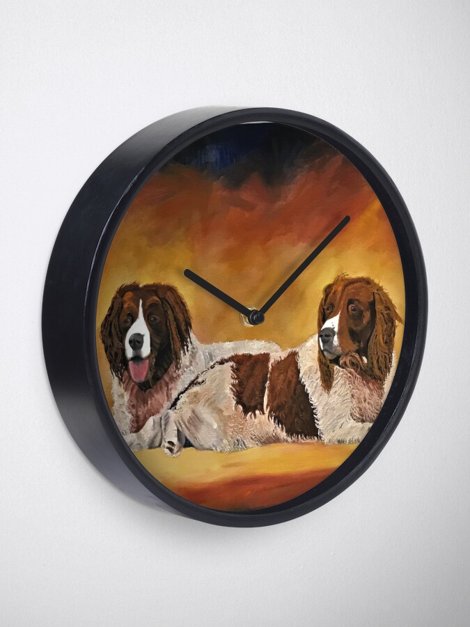Alternate view of Spaniel Friends - Clock Clock