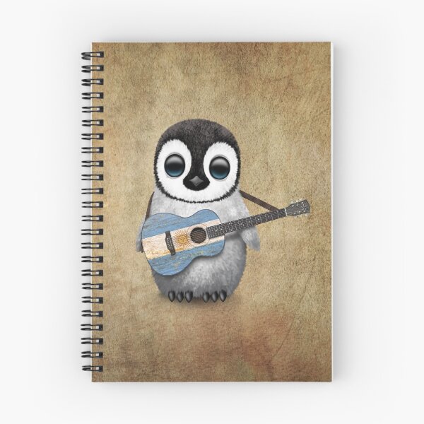 Item preview, Baby Penguin Playing Argentinian Flag Guitar designed and sold by JeffBartels.