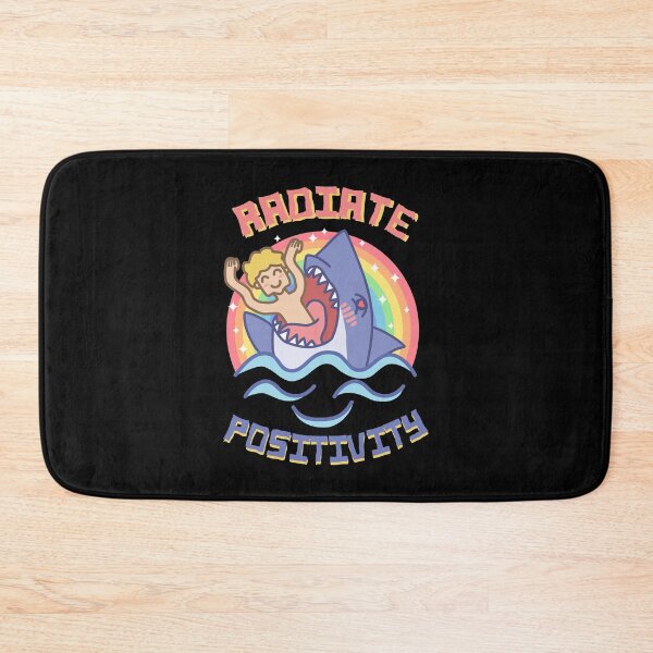 Item preview, Kawaii Shark Bite Radiate Positivity designed and sold by therealsadpanda.