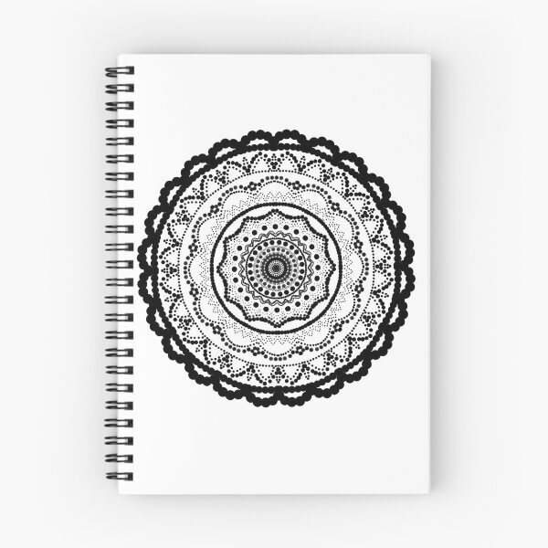 Item preview, Black Dotwork Mandala designed and sold by PrinceBreezi.