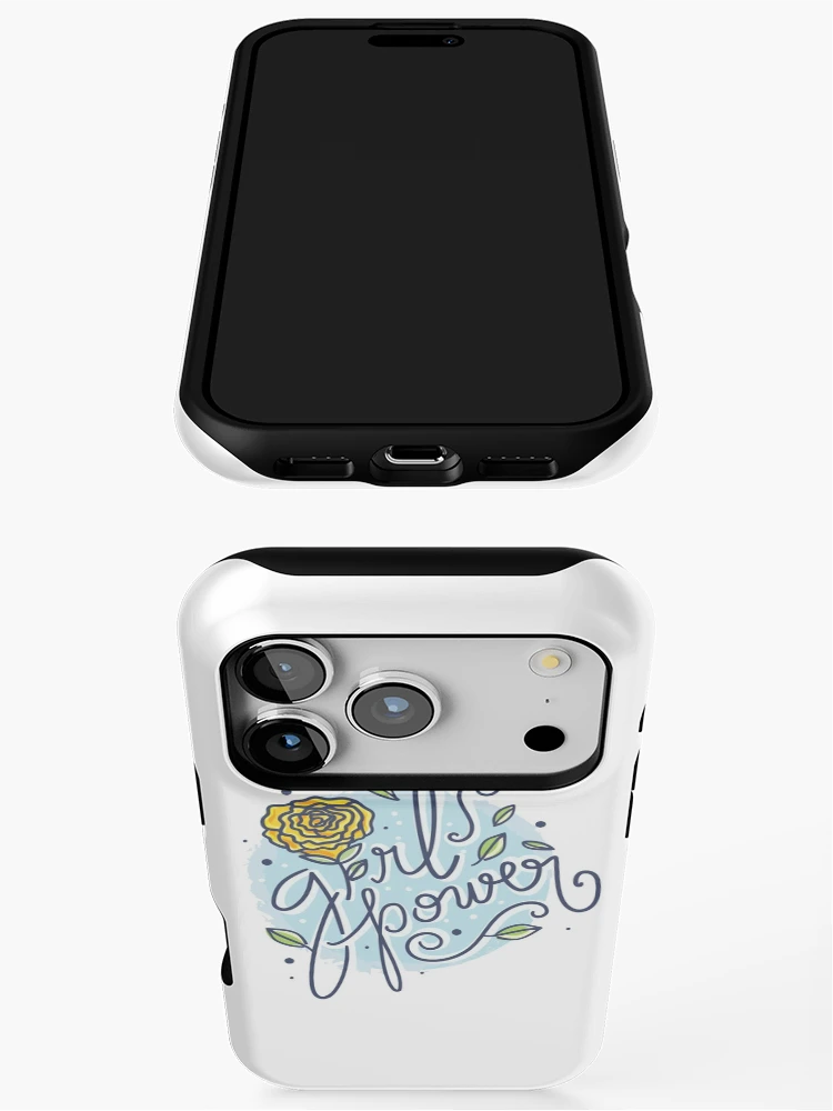Thumbnail 3 of 4, iPhone Case, Girl Power Floral Sticker designed and sold by RipDesigns.