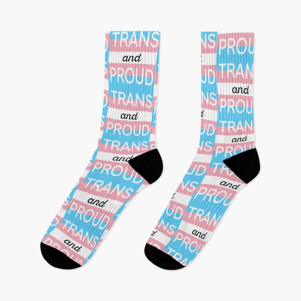 Item preview, Trans and Proud - Trans Pride Flag designed and sold by WanderingProse.