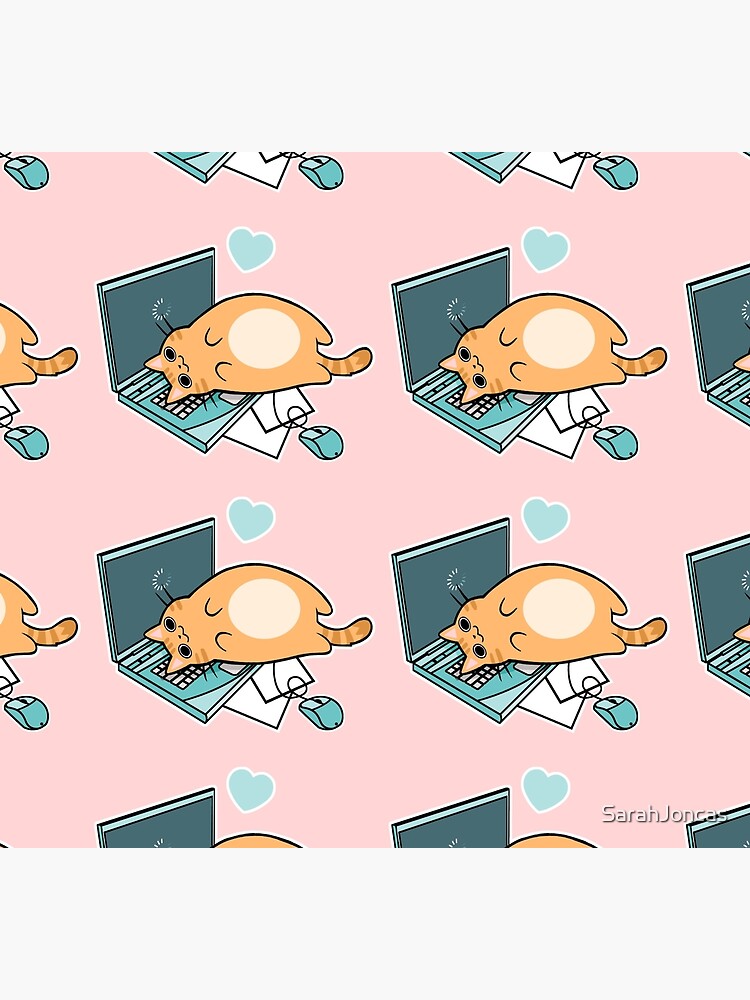 Nette Laptop-Katze von SarahJoncas