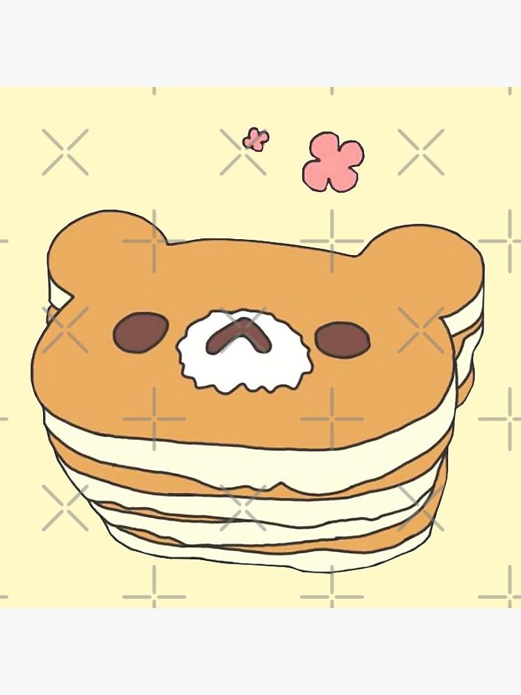 "Kawaii Bear Mascotte Pancake " Coasters (Set of 4) for Sale by