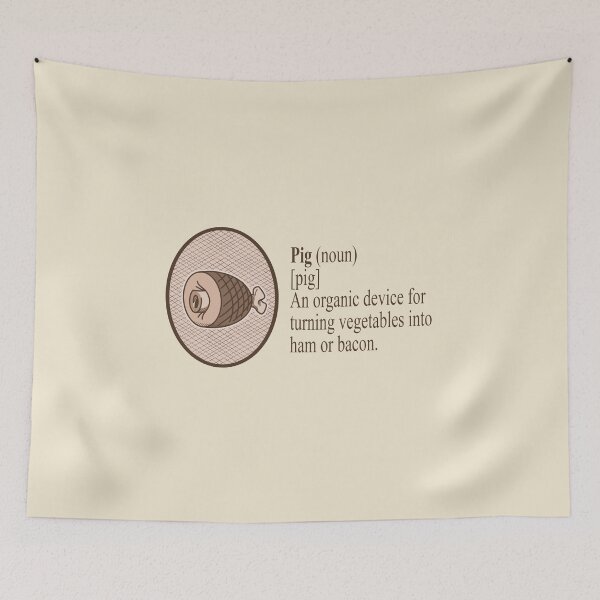 Item preview, Dictionary Definition of a Pig Funny vocabulary meaning designed and sold by Merch-Tees.