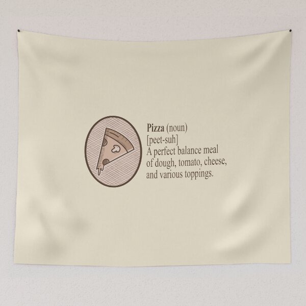 Item preview, Dictionary Definition of a Pizza Funny vocabulary meaning designed and sold by Merch-Tees.